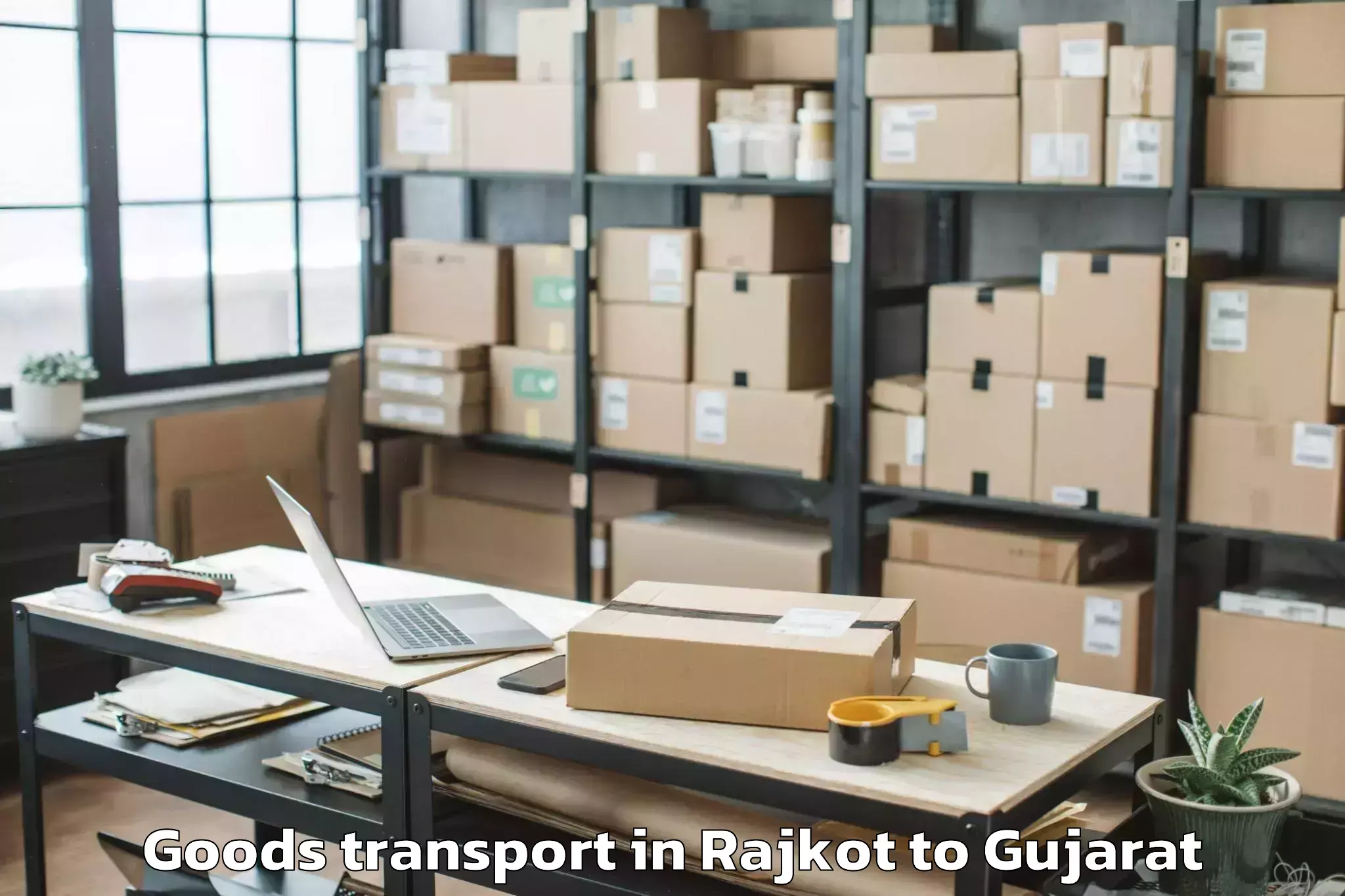 Top Rajkot to Koba Goods Transport Available